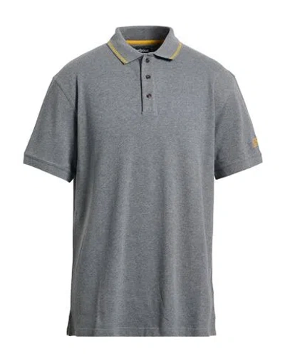Barbour International Man Polo Shirt Grey Size Xl Cotton In Gray