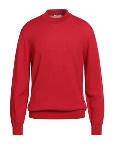 Gioferrari Man Turtleneck Red Size 44 Merino Wool In Red