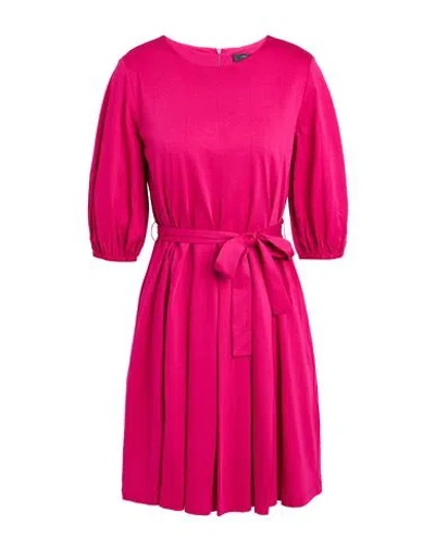 Weekend Max Mara Woman Mini Dress Fuchsia Size Xl Cotton In Pink