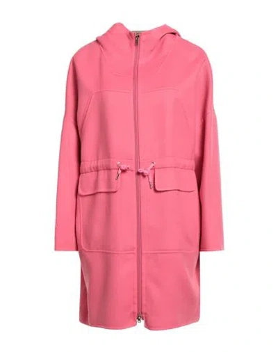 Herno Woman Overcoat & Trench Coat Fuchsia Size 6 Virgin Wool, Polyester In Pink