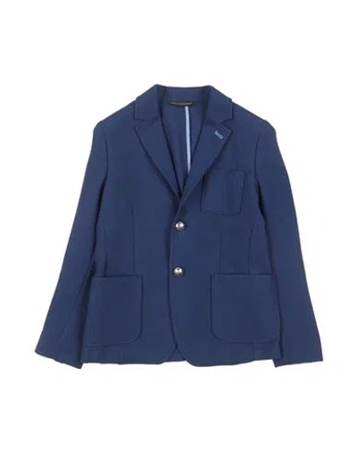 Daniele Alessandrini Toddler Boy Blazer Blue Size 6 Polyester, Viscose, Elastane In Blue
