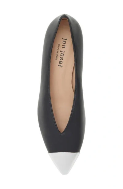 Jon Josef Real Pointed Cap Toe Pump In Black