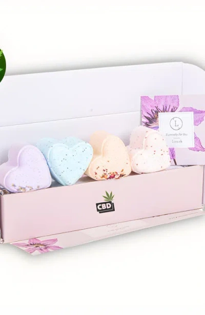 Lizush Cbd Heart-shaped Shower Steamers Gift Set In Multi