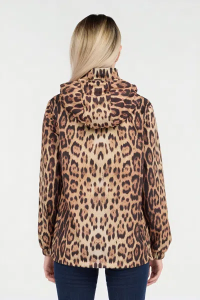 Roberto Cavalli Leopard Print Jacket In Brown
