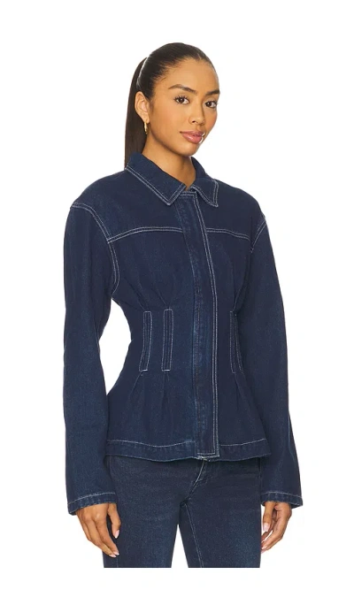 Superdown Marina Denim Jacket In Blue