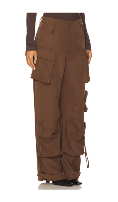 Steve Madden Duo Cargo Pants In Brown
