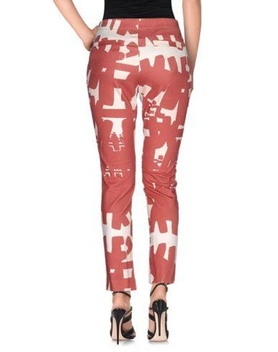 Shop Isabel Marant Denim Pants In Brick Red