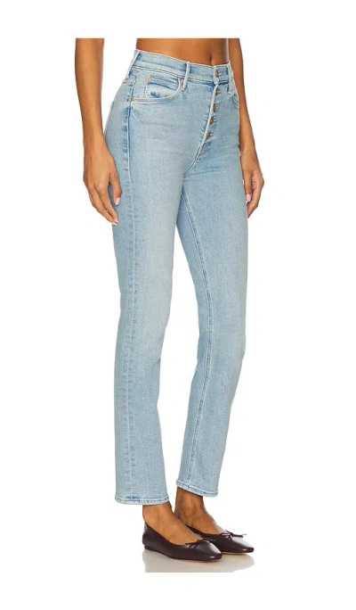 Mother Womens Balls In Your Court The Hustler Ankle Fray Cotton-blend Jeans In No Offense But