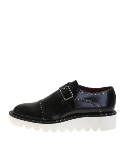 Shop Stella Mccartney Studded Black Eco-leather Shoes