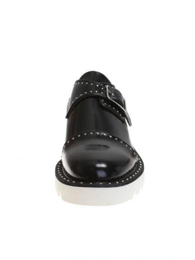 Shop Stella Mccartney Studded Black Eco-leather Shoes