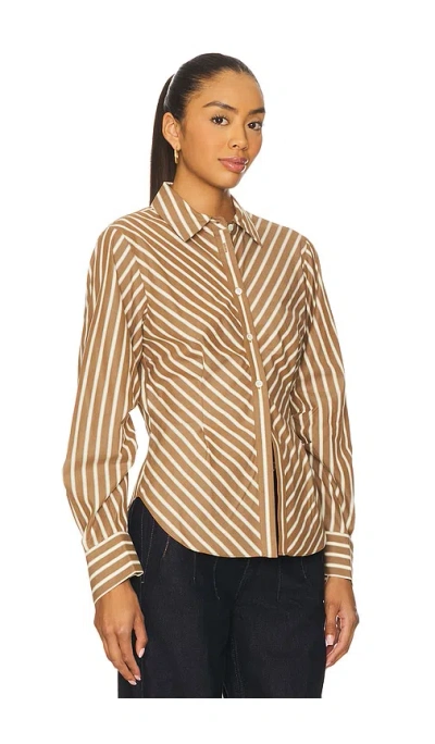 Hevron Drexel Shirt In Brown