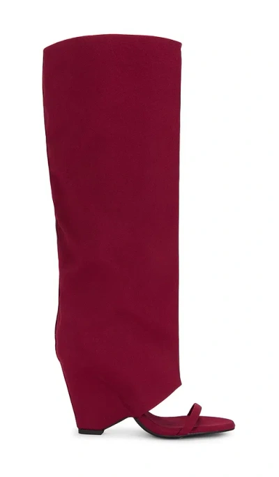 Jeffrey Campbell Shroud Boot In Red