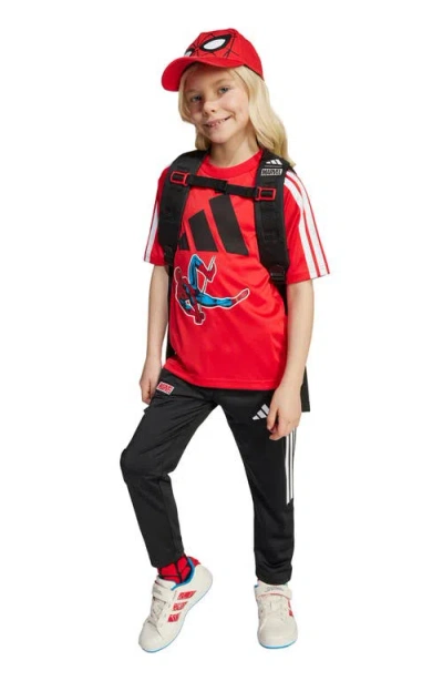 Adidas Originals Kids' X Marvel Spider-man Recycled Polyester T-shirt