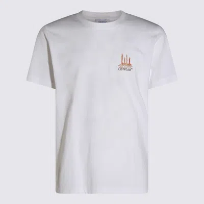 Off-white Graphic Print Crew Neck Short Sleeve Top In White