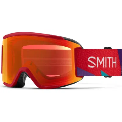 Smith Squad S Special Fit Snow Goggles In Red