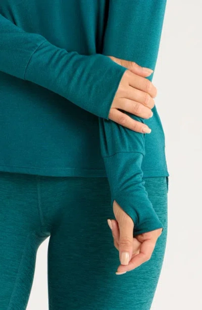 Zella Liana Restore Soft Lite Long Sleeve T-shirt In Green