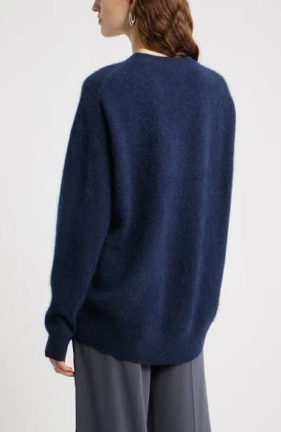Nordstrom Brushed Cashmere Sweater In Blue