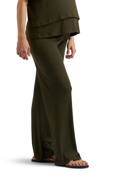 Ripe Maternity Cindy Rib Pant In Green