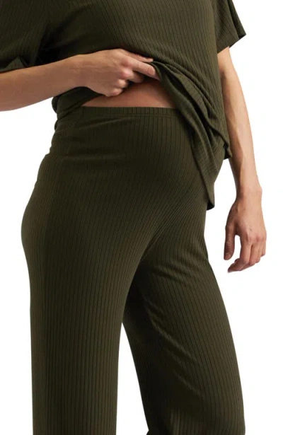 Ripe Maternity Cindy Rib Pant In Green
