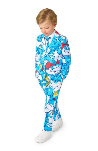 Opposuits Little Boys Smurfs Suit In Multi