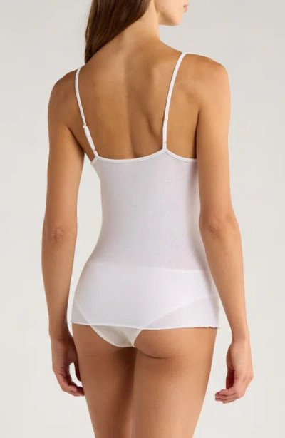 Nordstrom Luxe Layering Cotton Blend Camisole In White