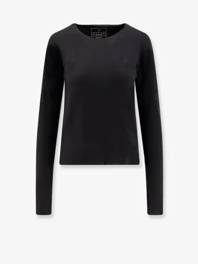 Y-3 W Run Ls Techical Fabric T-shirt In Black