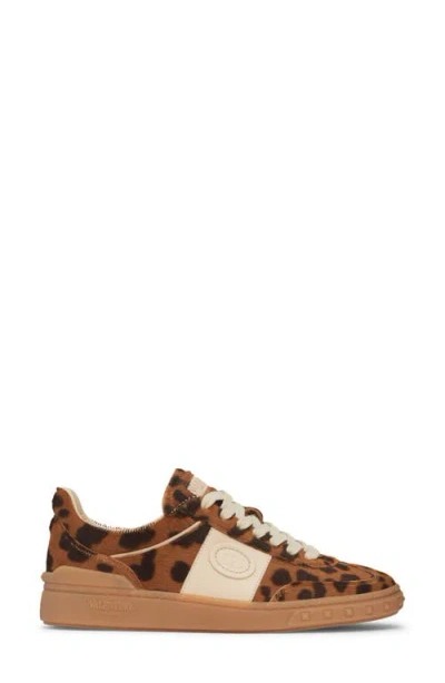 Valentino Garavani Upvillage Leopard Calf Hair Sneakers In Animal Print