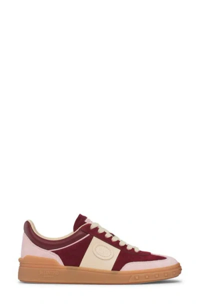 Valentino Lace-up Shoes With Round Toe And Flat Sole In Red