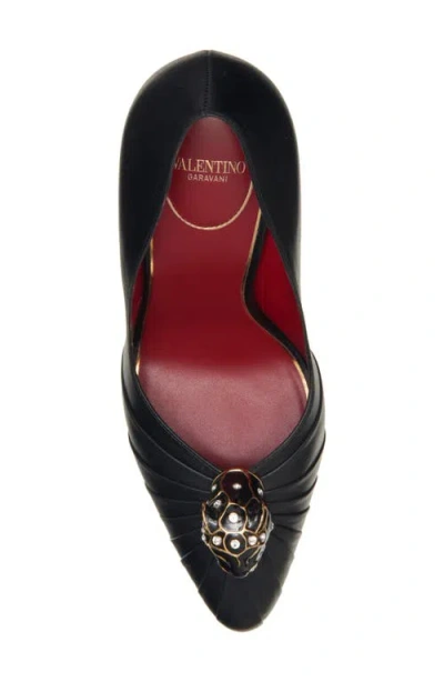 Valentino Garavani Panthea Goatskin Pumps 105mm Woman Black 39.5 In Black