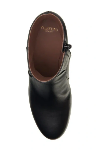 Valentino Garavani Fawcette Platform Ankle Boot In Calfskin 90mm Woman Black 42 In Black