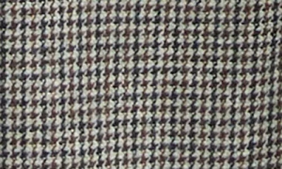 Vince Wool Blend Houndstooth High Rise Trousers In Gray
