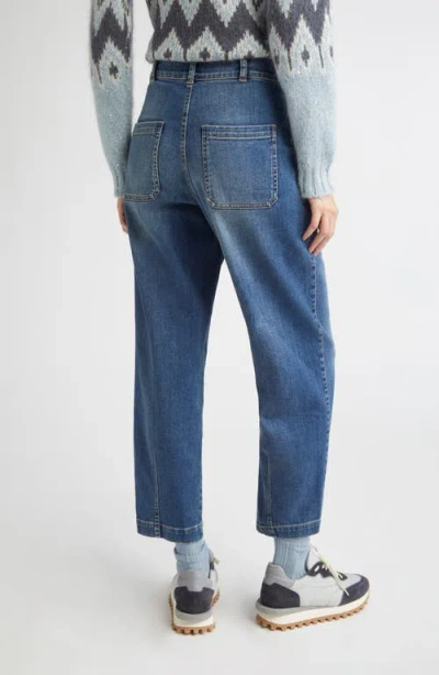 Eleventy Crop Straight Leg Jeans In Black