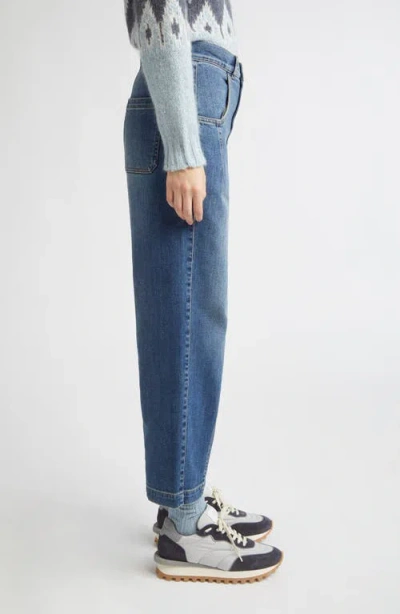 Eleventy Crop Straight Leg Jeans In Black