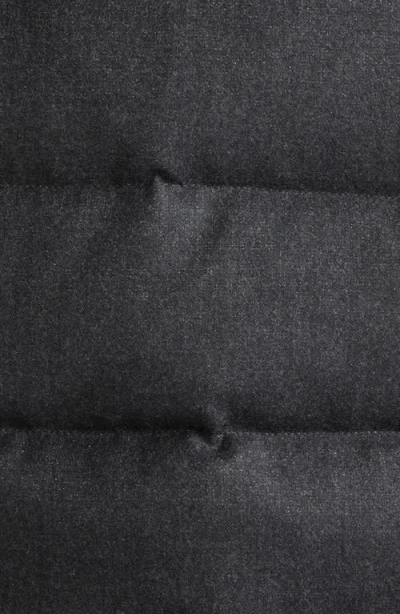 Eleventy Wool Blend Down Vest In White