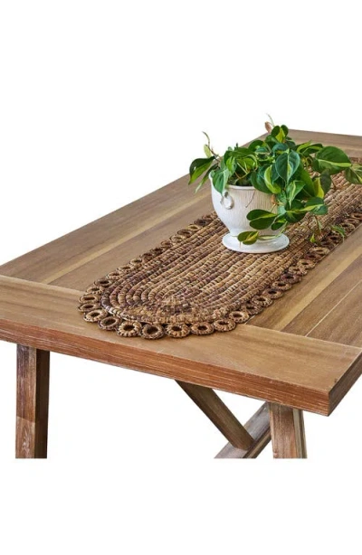 Juliska Rustic Ring Table Runner In Brown