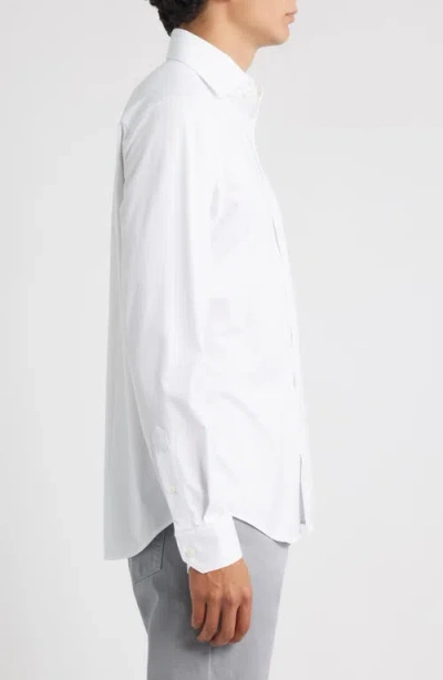 Bugatchi Devon Ooohcotton® Button-up Shirt In White