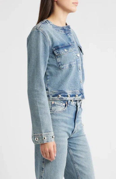 Rails Capistrano Jacket Desert Sky Studded In Blue