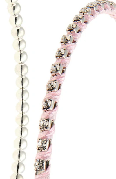 Capelli New York Kids' Assorted 3-piece Faux Pearl Bow Headband Set In Multi