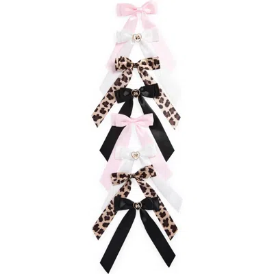 Capelli New York Kids' Assorted 8-pack Bow Clips In Multi