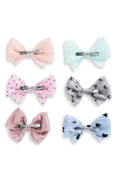Capelli New York Kids' Assorted 6-pack Hair Bows In Multi