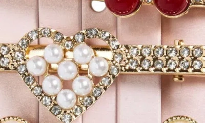 Capelli New York Kids' Studded Assorted 6-pack Hair Clips In Multi