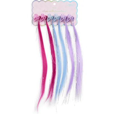 Capelli New York Kids' Assorted 6-pack Tinsel Faux Hair Extensions In Multi