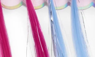 Capelli New York Kids' Assorted 6-pack Tinsel Faux Hair Extensions In Multi