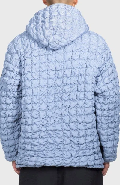 Pleasures Tender Hooded Quilted Puffer Jacket In Blue