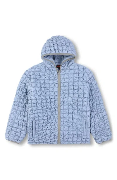 Pleasures Tender Hooded Quilted Puffer Jacket In Blue