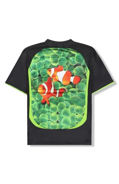 Pleasures X Boiler Room Aqua Cotton Soccer Jersey In Black