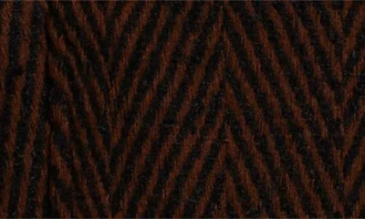 Universal Standard Kidjo Herringbone Tailored Wool Blend Jacket In Brown