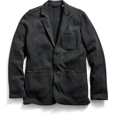 Billy Reid Heathered Knit Sport Coat In Black