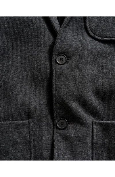Billy Reid Heathered Knit Sport Coat In Black