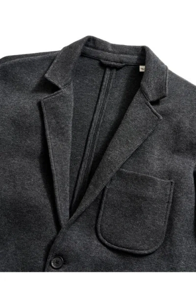 Billy Reid Heathered Knit Sport Coat In Black